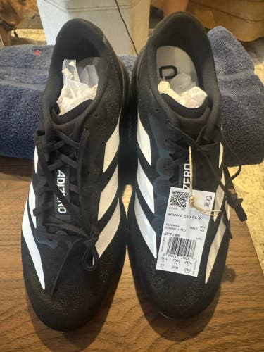 Black Men's Adult Size M 11.0 (W 12.0) Adidas Adizero Shoes (New)
