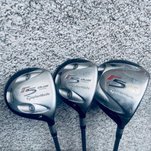 TaylorMade R5 Dual Mens Right Handed Hybrid Wood Driver Golf Club Set