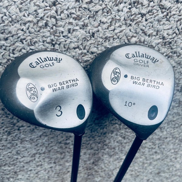 Callaway Big Bertha Mens Right Handed Fairway Wood Driver Golf Club Set