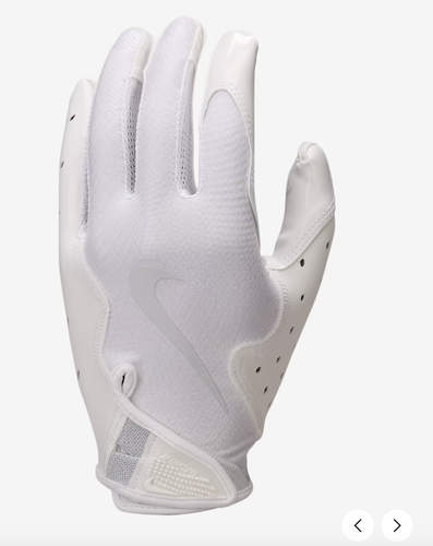 White Adult 3XL Nike Vapor jet 8.0 Gloves (New)