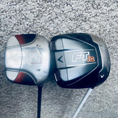 Callaway FTI FT IQ Mens Right Handed Wood and Driver Golf Club Set