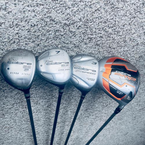 King Cobra Mens Right Handed Wood AMP Driver Golf Club Set