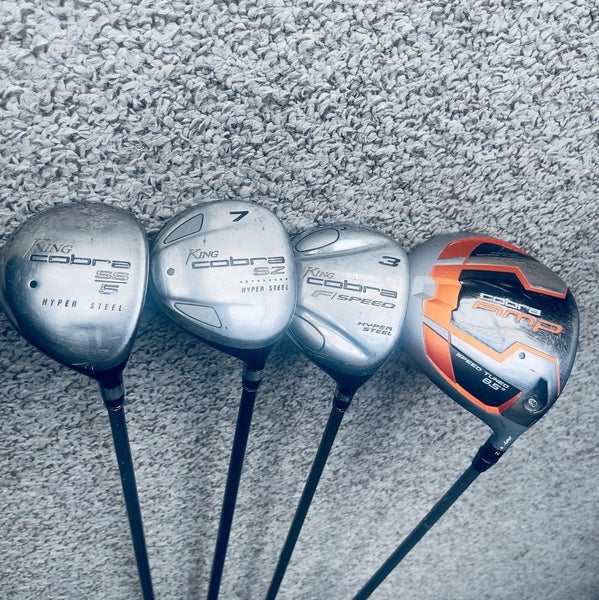 King Cobra Mens Right Handed Wood AMP Driver Golf Club Set