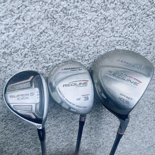 Adams Golf IDEA Redline Hybrid Wood Driver Mens Right Handed Golf Club Set