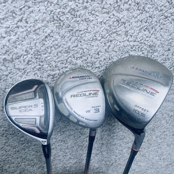 Adams Golf IDEA Redline Hybrid Wood Driver Mens Right Handed Golf Club Set