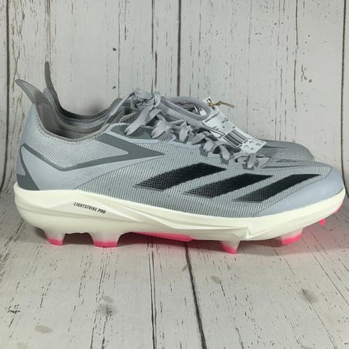 Adidas Adizero Electric+ TPU Baseball Cleats Gray Mens Size 12 ID0942