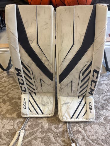 30+1 CCM Axis 1.9 Intermediate Goalie Leg Pads (Used)