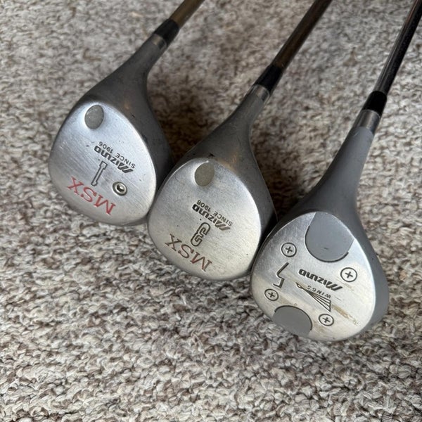 Mizuno MSX and Wings Driver 3&5 Fairway Wood Golf Club Combo Set