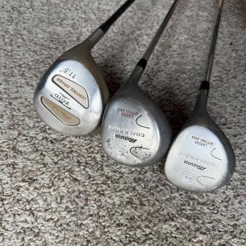 Mizuno Tzoid and Cimarron Driver 3&5 Fairway Wood Golf Club Combo Set