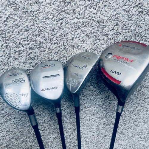 Adams Golf IDEA RPM Tight Lies Hybrid Wood Driver Mens RH Golf Club Set