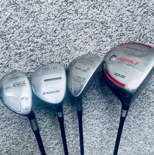 Adams Golf IDEA RPM Tight Lies Hybrid Wood Driver Mens RH Golf Club Set