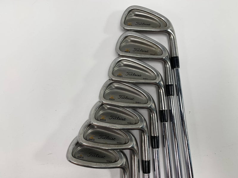 Titleist DCI 981 Iron Set 4-PW Tri-Spec Stiff Steel Mens RH