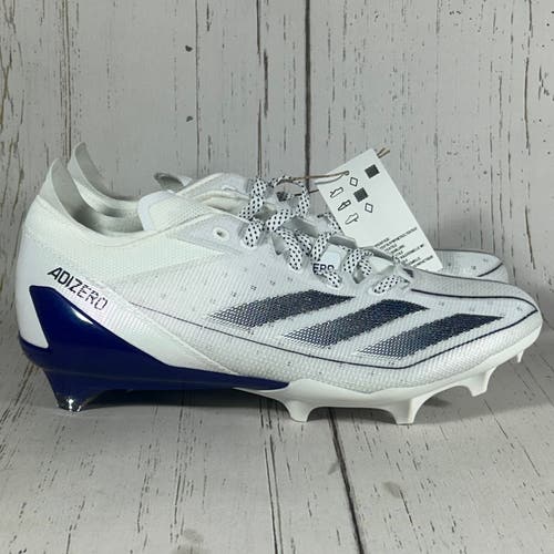 Adidas Adizero Electric Football Cleats White Purple Mens Size 8.5 IE4372