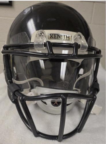 Xenith X2 Large Football Helmet Black, with Pride face mask and clear eye shield