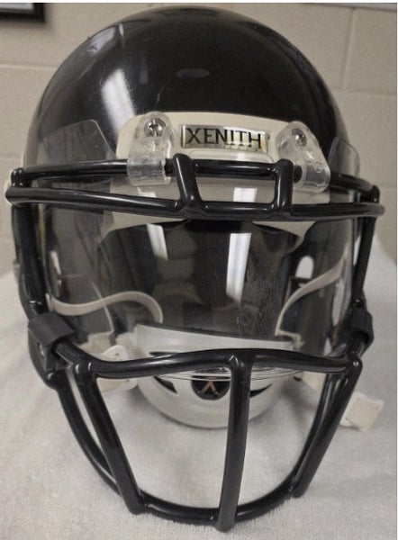 Xenith X2 Large Football Helmet Black, with Pride face mask and clear eye shield