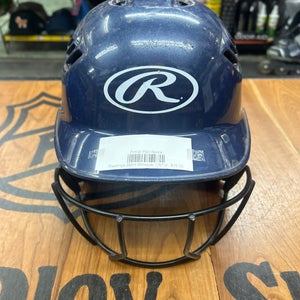Rawlings Batting Helmet W/mask 6 3/8”-7 1/8- Navy