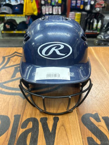 Rawlings Batting Helmet W/mask 6 3/8”-7 1/8- Navy