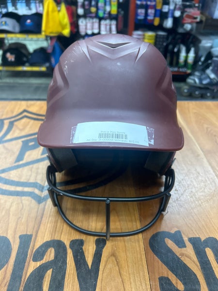 All Star Batting Helmet W/Easton mask 6 1/2”-7 1/2- Maroon
