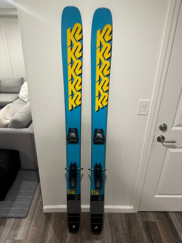 K2 Mindbender 116 Limited Edition With Marker Griffon 13 ID bindings