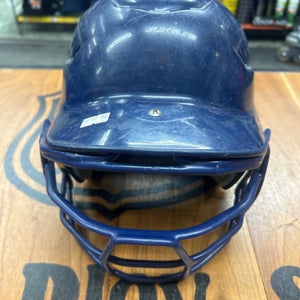 Rawlings Batting Helmet W/mask 6 1/2”-7 1/2- Navy