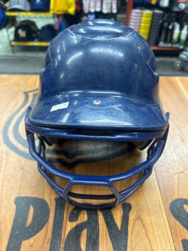 Rawlings Batting Helmet W/mask 6 1/2”-7 1/2- Navy