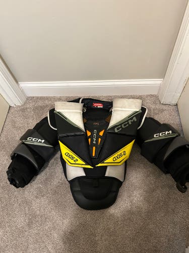 Small 2022 CCM Axis 2 Goalie Chest Protector (Used)