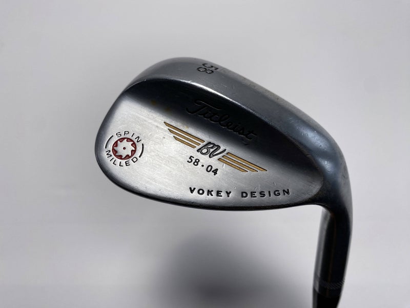 Titleist Vokey Spin Milled Chrome 2009 Lob Wedge LW 58* 4 Wedge Steel Mens RH