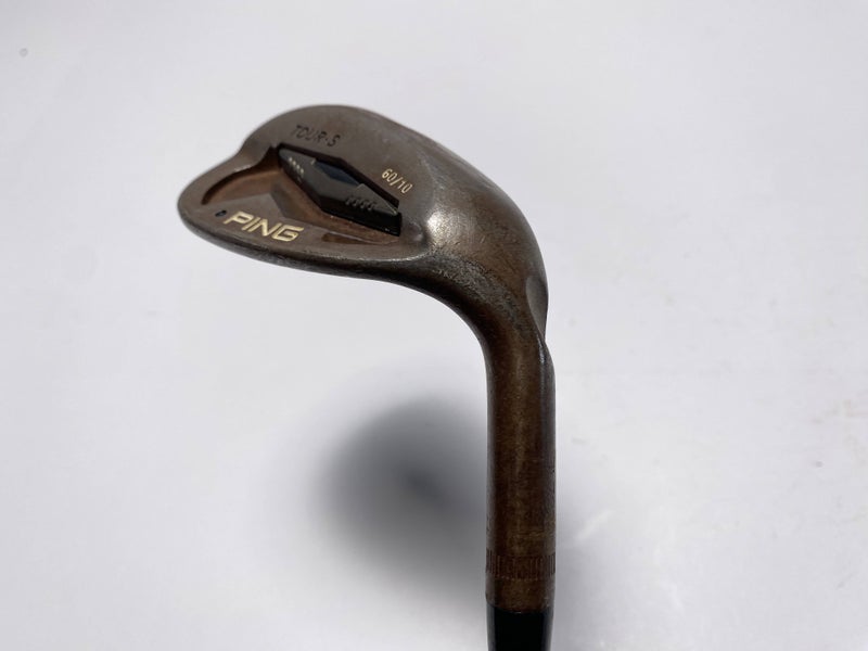 Ping Tour-S Rustique Wedge 60* 10 Bounce Black Dot KBS Tour Wedge Steel Mens RH