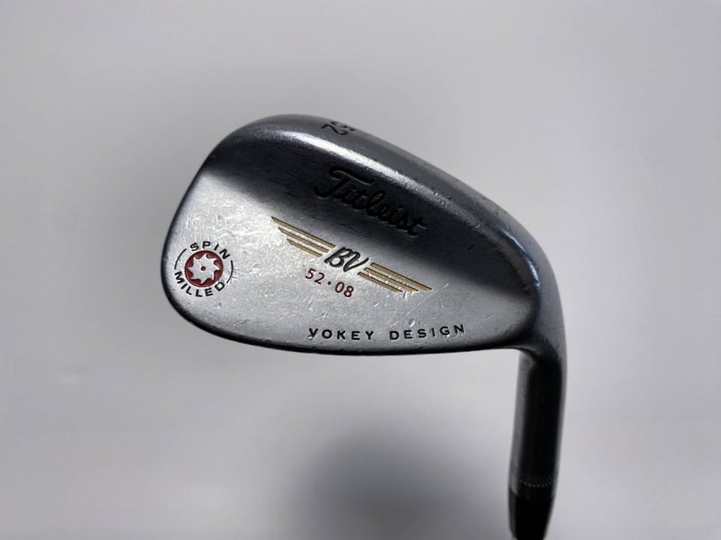 Titleist Vokey Spin Milled Chrome 2009 Gap Wedge GW 52* 8 Bounce Steel Mens RH
