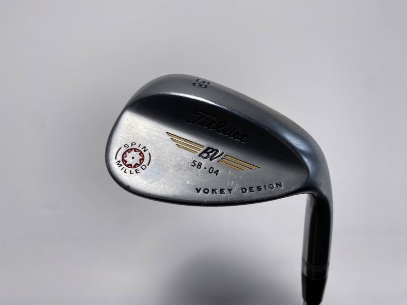 Titleist Vokey Spin Milled Chrome 2009 Lob Wedge LW 58* 4 Wedge Steel Mens RH