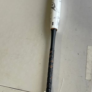 White 2023 DeMarini Whisper Composite Bat (-10) Composite 22 oz 32" (Used)