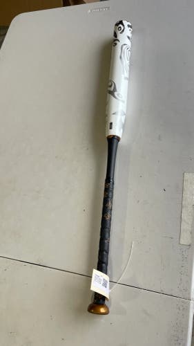 White 2023 DeMarini Whisper Composite Bat (-10) Composite 22 oz 32" (Used)