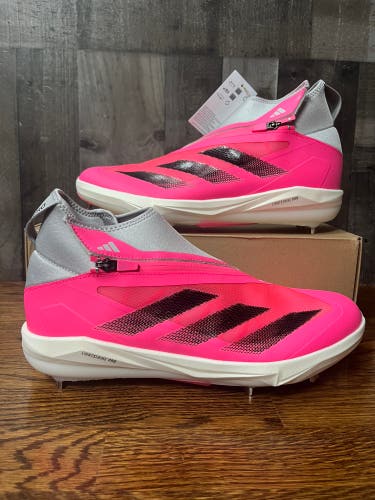 Adidas Adizero Impact+ BSB Metal Baseball Cleats Sz 12.5 IF8484 Men Lucid Pink