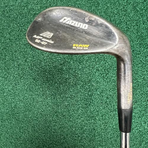 Mizuno MP Series Raw Black Ox 52-07 52 GW Gap Wedge Dynamic Gold Wedge Flex