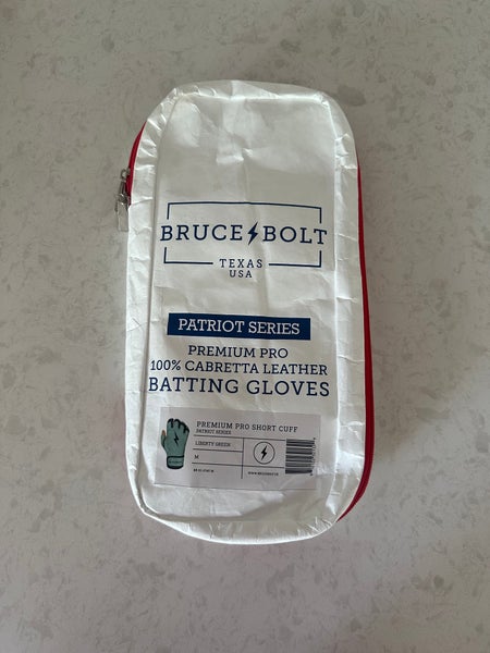 Bruce Bolt Batting Gloves (Liberty Green) (Size Medium) (New)