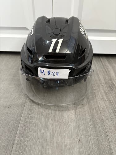 Charlotte Checkers Medium CCM Tacks 710 Helmet Pro Stock #11 (Used)
