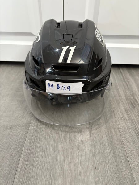 Charlotte Checkers Medium CCM Tacks 710 Helmet Pro Stock #11 (Used)