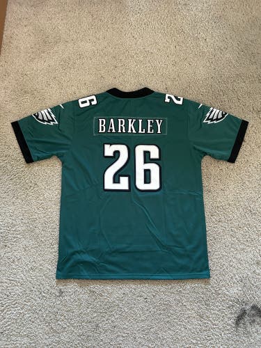 Philadelphia Eagles #26 Saquon Barkley Jersey SB LIX Patch | Size Large