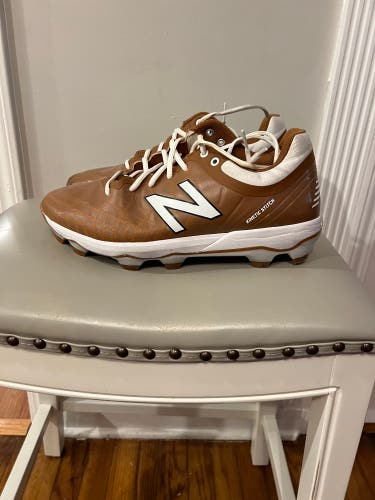 Men's Size M 12.0 (W 13.0) Adult New Balance Low Top 4040 Molded Cleats (Used)