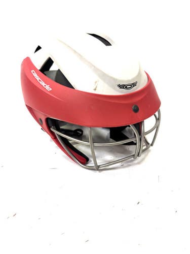 Used Cascade LX Lacrosse Helmet Red One Size 11860-S000295641