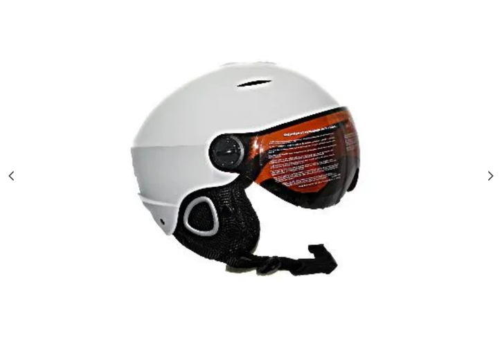 NEW store wear Visor ski snowboard helmet size large  adult unisex white  (58-60 cm) -large