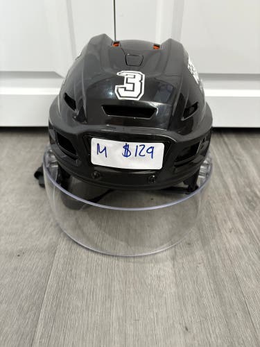 Charlotte Checkers Medium CCM Tacks 710 Helmet Pro Stock #3 (Used)