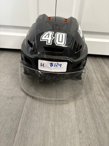 Charlotte Checkers Medium CCM Tacks 710 Helmet Pro Stock #40 (Used)