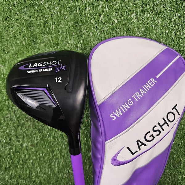 Lag Shot Lady 12 Driver Swing Trainer Training Aid Lagshot Purple + HC 44"