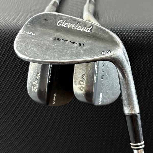 CLEVELAND RTX-3 BLACK SATIN WEDGE SET (50, 56, 60 DEGREES)