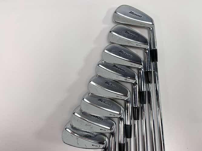 Mizuno MP 33 Iron Set 3-PW True Temper Dynamic Gold S300 Stiff Steel Mens RH