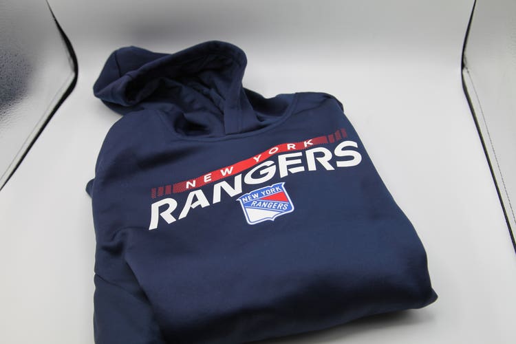 Youth XL NHL New York Rangers Fanatics Branded Authentic Pro Raglan Hoodie