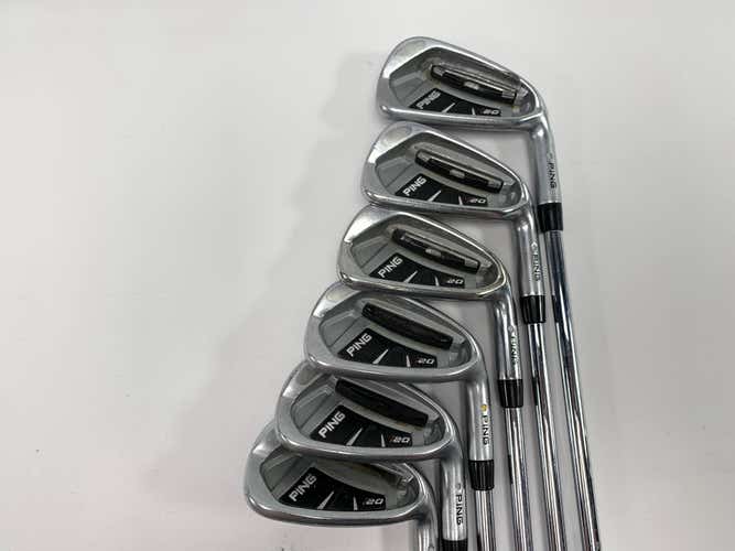 Ping i20 Iron Set 5-PW White Dot 3* Up CFS Regular Steel Mens RH