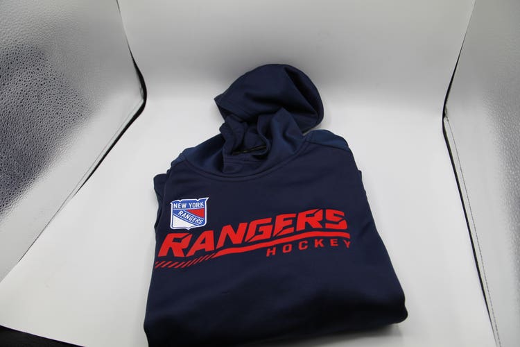 Youth XL NHL New York Rangers Fanatics Branded Authentic Pro Raglan Hoodie