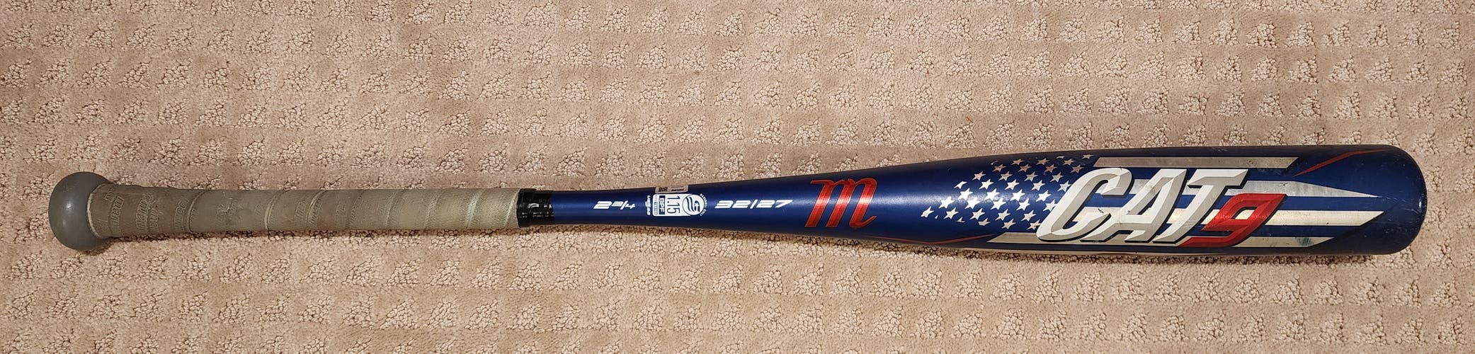 2021 Marucci CAT9 Alloy USSSA Certified Bat (-5) 27 oz 32" (Used)
